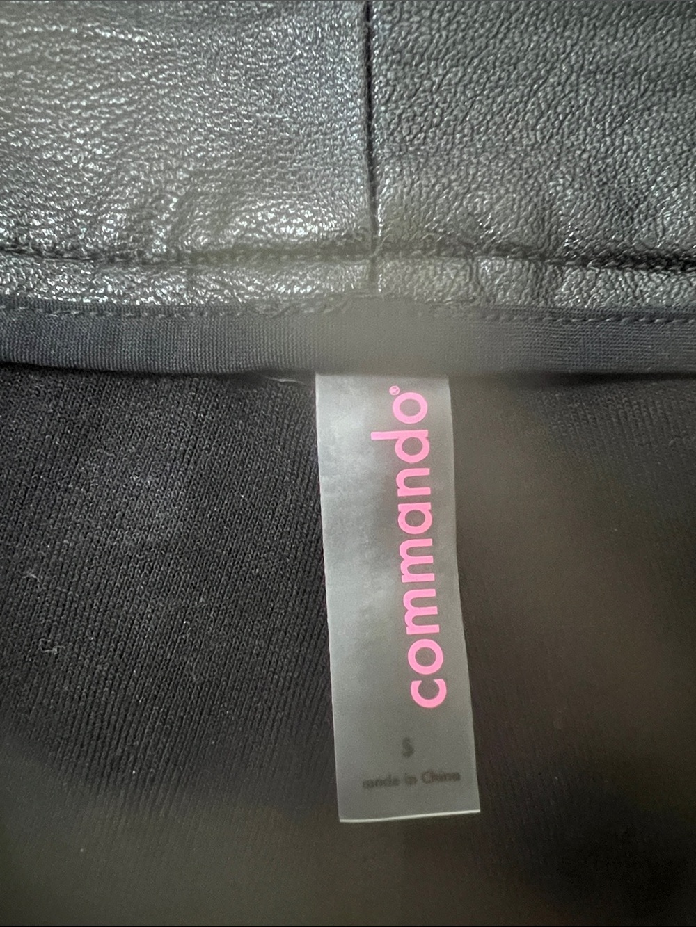 Commando Black Faux Leather High-Rise Shorts - Picture 2 of 3
